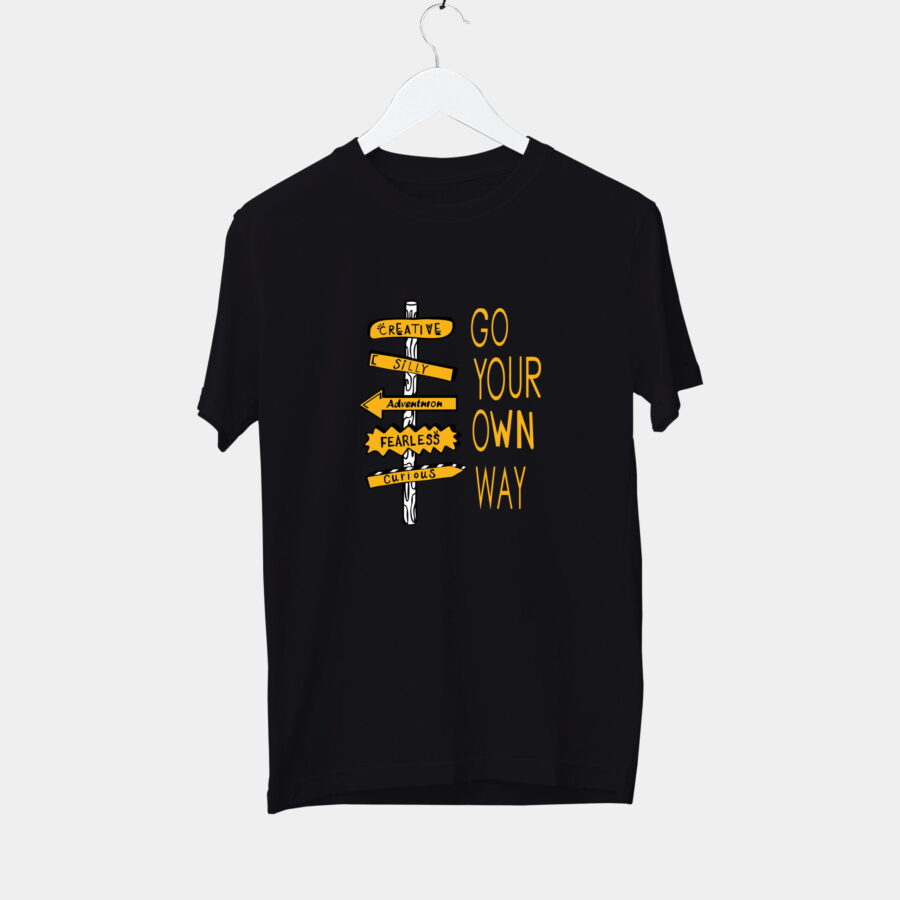 black t shirt